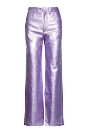 Embossed Metallic Rotie Pants